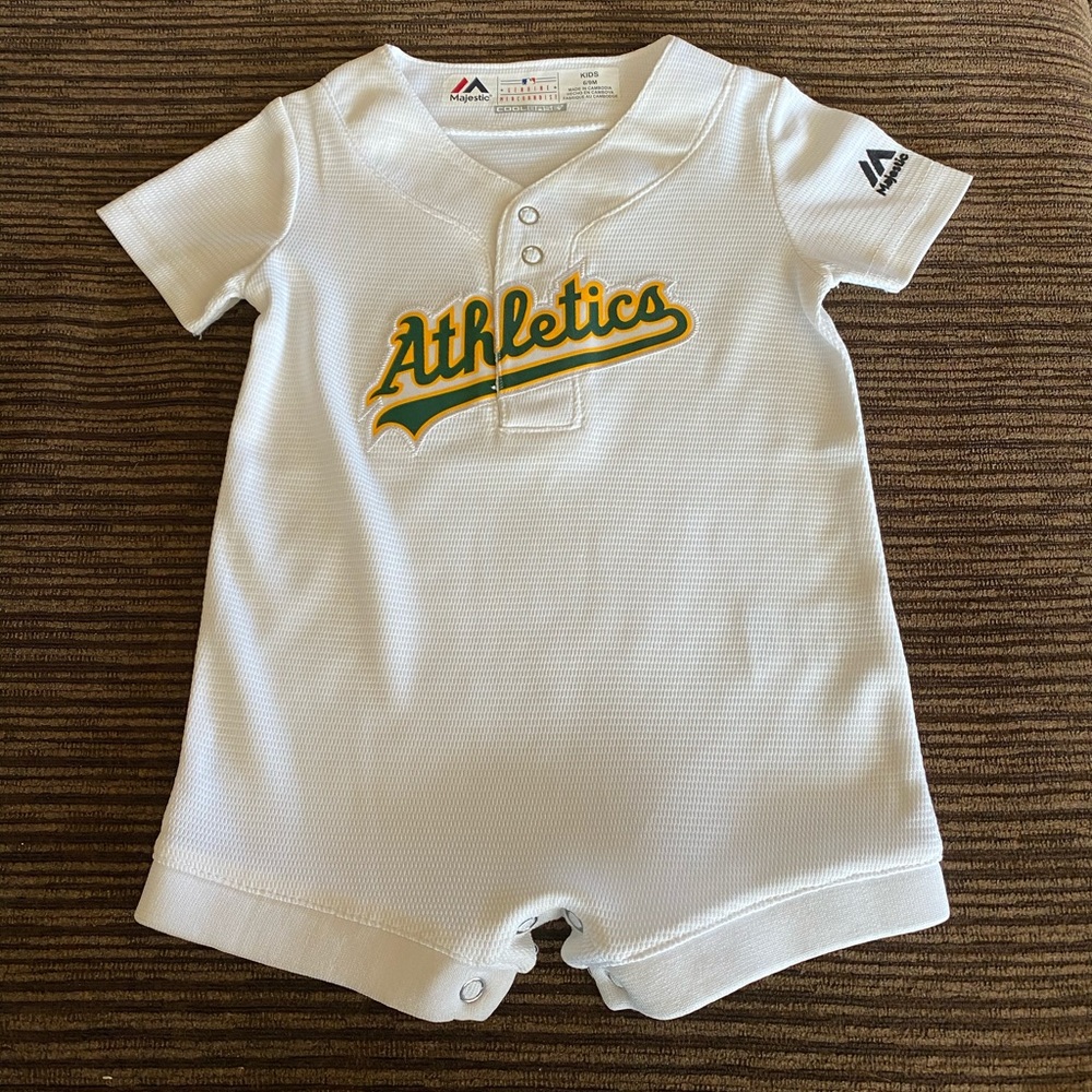 Oakland Athletics A’s baby onesie jersey